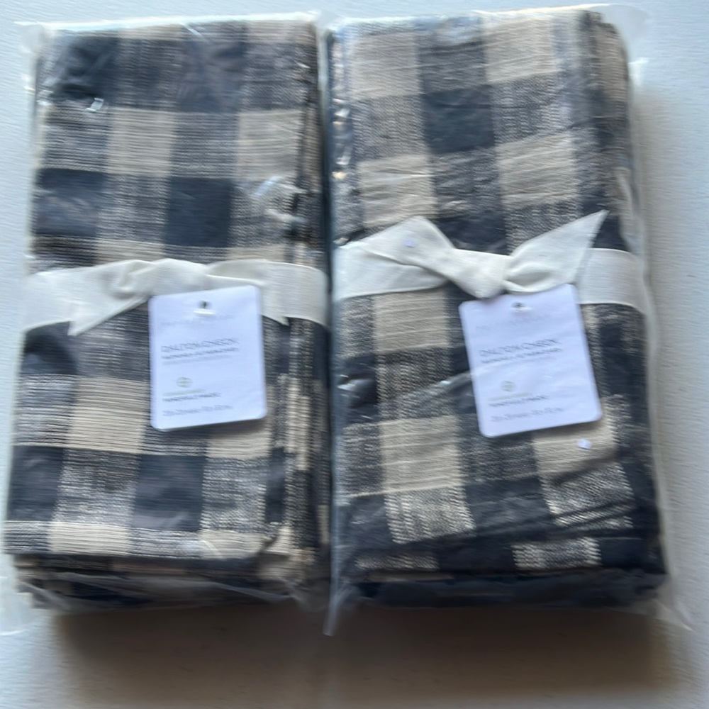 Plaid napkins